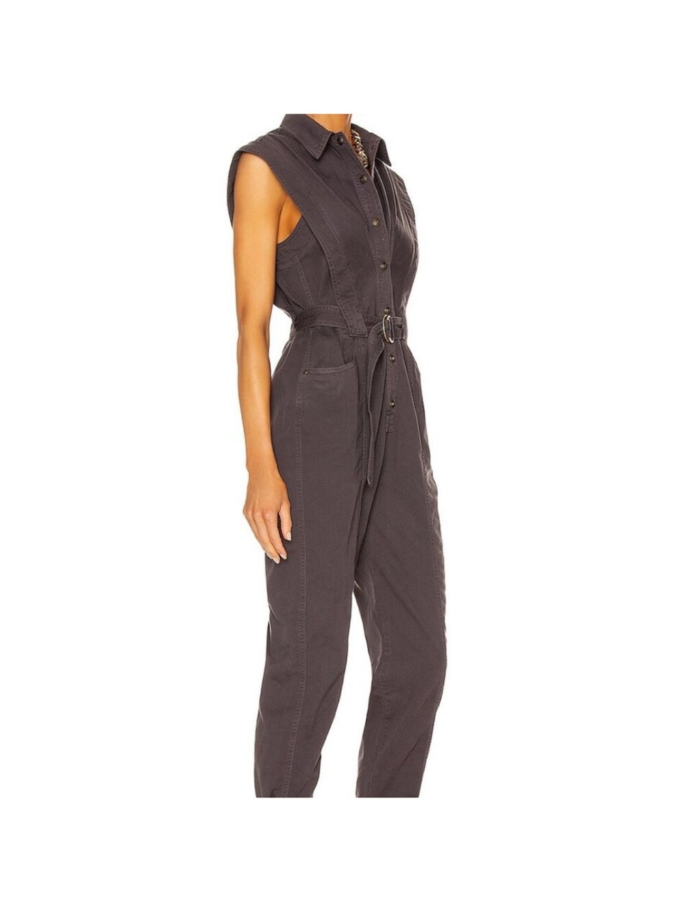 NWT Noam hanoch lanux jumpsuit charcoal small - Picture 4 of 10